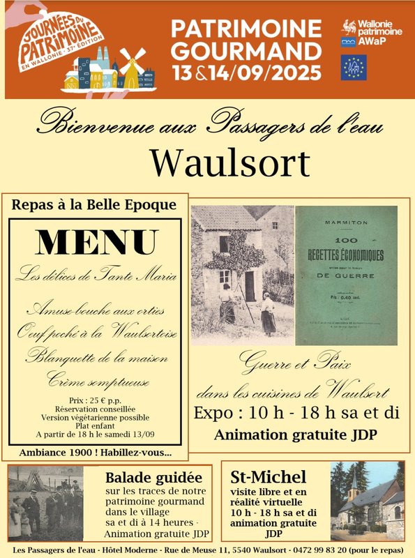 Loisirs Journée Patrimoine visite guidée gourmande