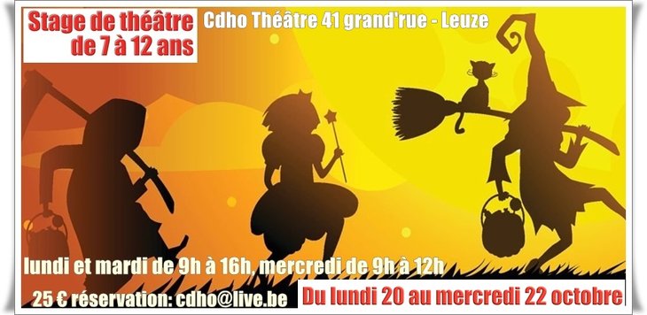 Stages,cours Stage théâtre enfant