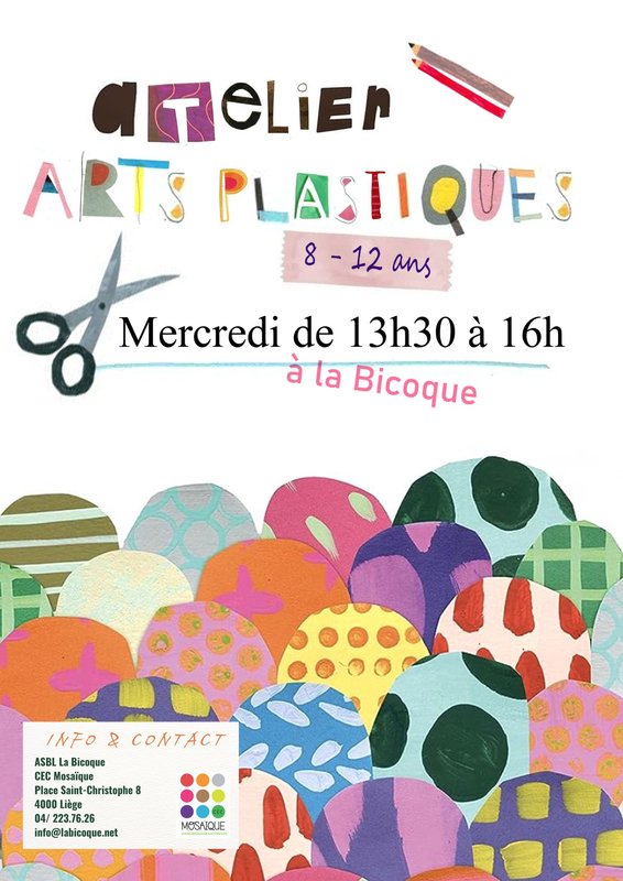 Stages,cours Atelier d arts plastiques
