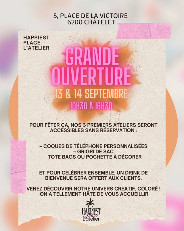Loisirs Grande ouverture d’ateliers créatifs