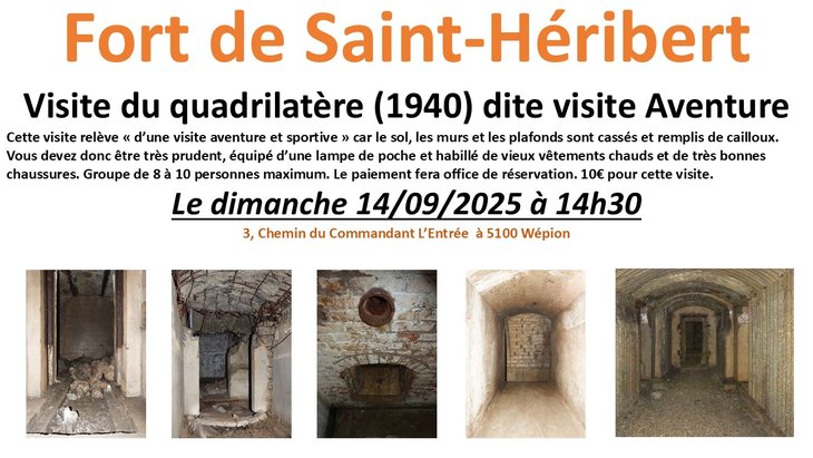 Loisirs Visite quadrilatère Fort Saint-Héribert