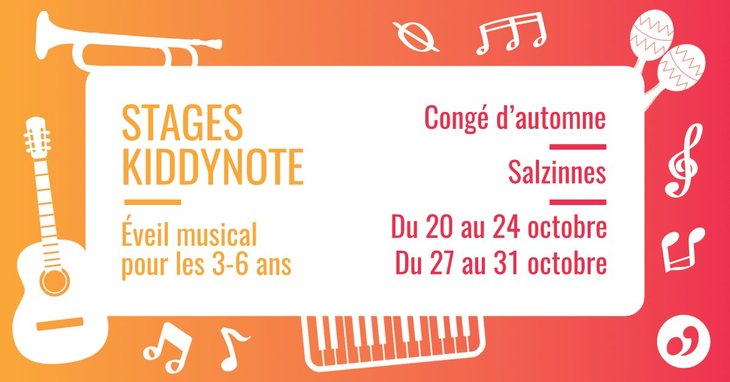 Stages,cours Stage d éveil musical, Congé d automne