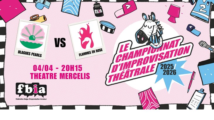 Spectacles Fbia * Championnat - 25-26 * Blagues Pearls Flammes Rose