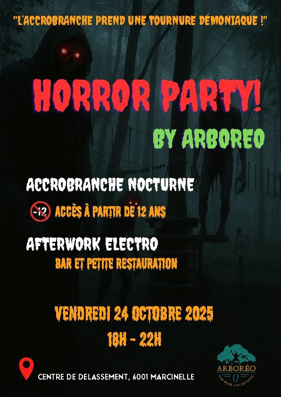 Loisirs Nocturne Halloween Accrobranche spécial ans