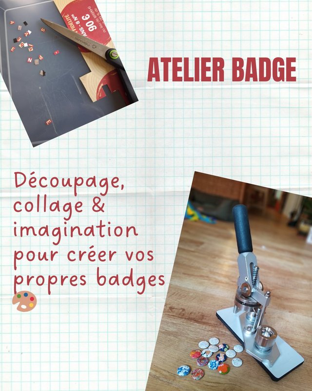Stages,cours Atelier Badge