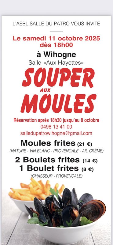 Soirées Souper moules