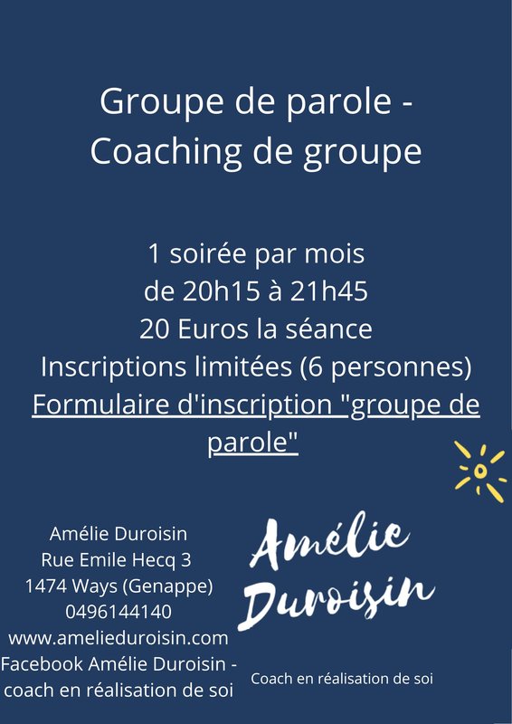 Stages,cours Groupe parole- Coaching groupe