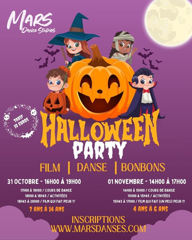 Stages,cours Halloween Party