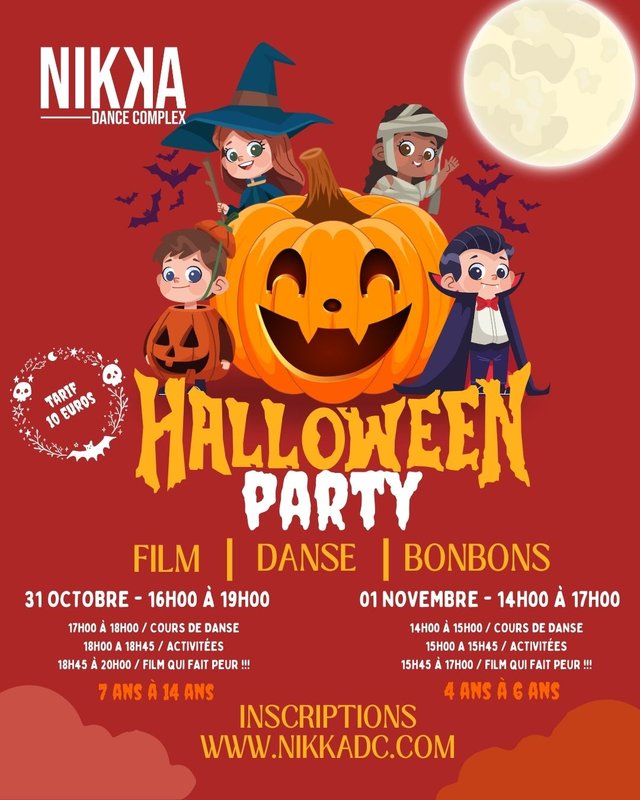 Stages,cours Halloween Party nikka