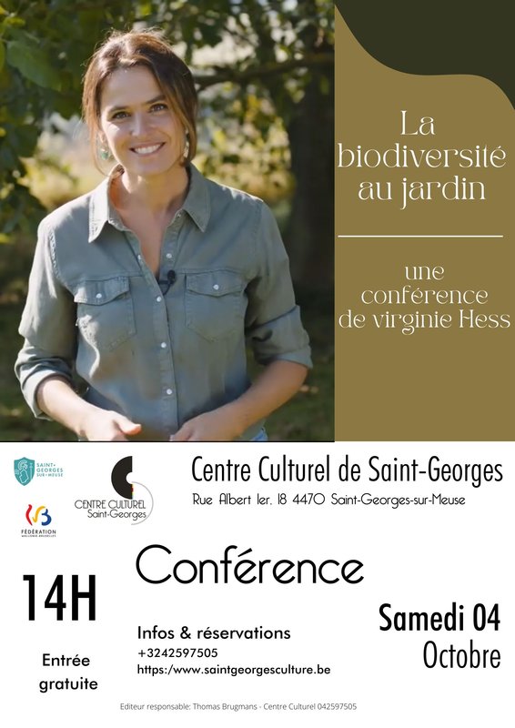Conférences Conférence Virginie Hess - biodiversité jardin