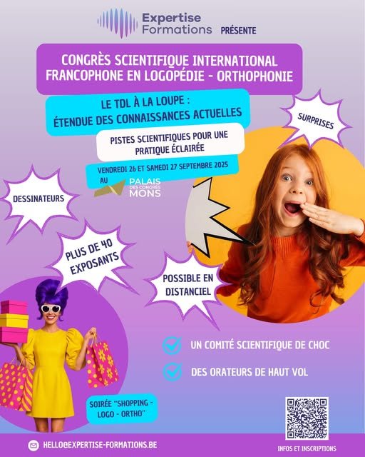 Conférences Congrès Scientifique International Francophone Logopédie Orthophonie