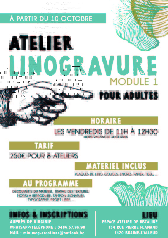 Stages,cours Ateliers linogravure