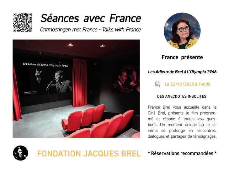 Spectacles Séance avec France - Adieux Brel L Olympia 1966