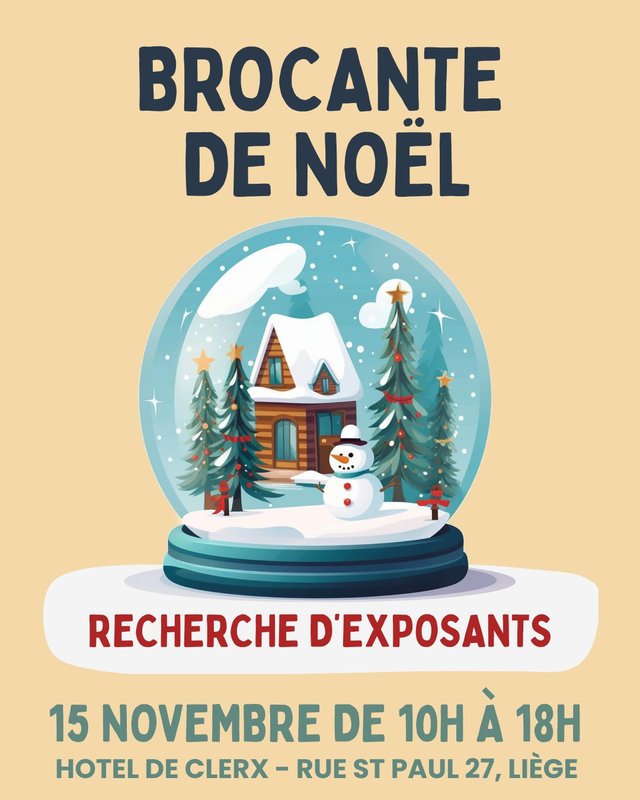  Brocante Noël cœur Liège