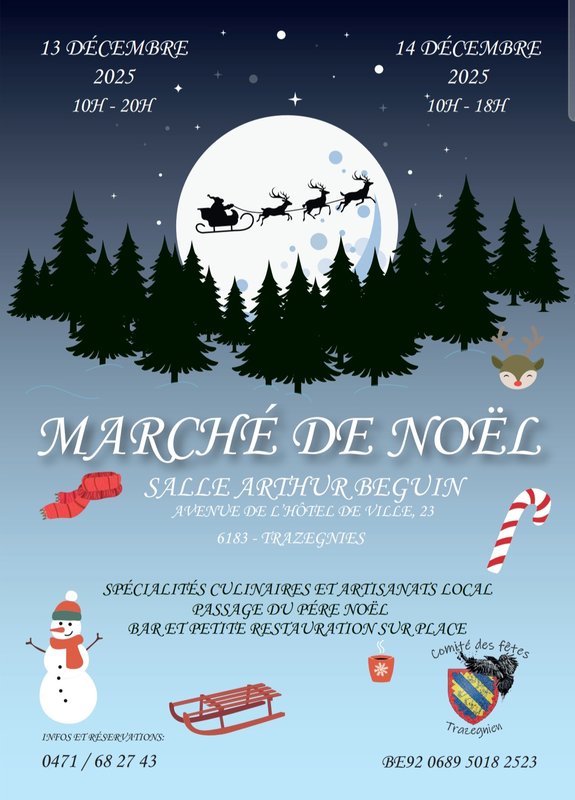 Marchés de Noël Marché Noël comité fêtes trazegnien
