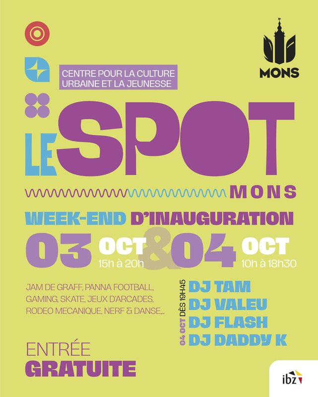 Loisirs Inauguration Spot Mons - Centre la Culture Urbaine de Jeunesse