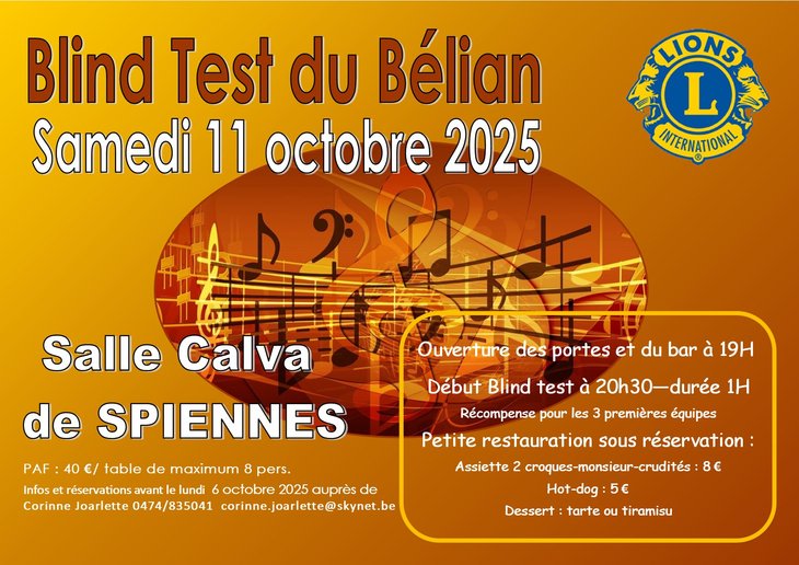 Soirées Blind Test Bélian