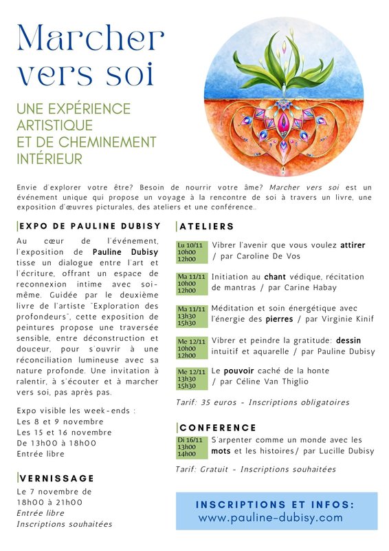 Expositions Exposition  Marcher vers soi  Pauline Dubisy