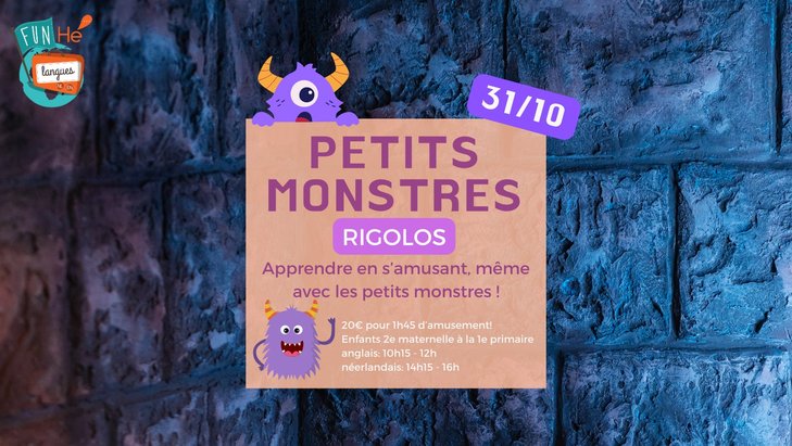Stages,cours Petits monstres rigolos - néerlandais