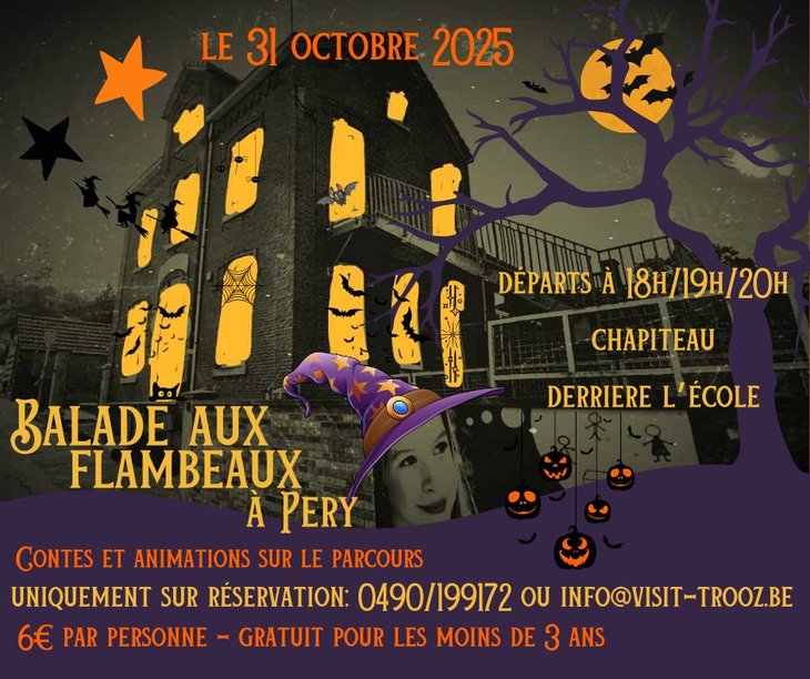 Loisirs Balade flambeaux contée - Halloween