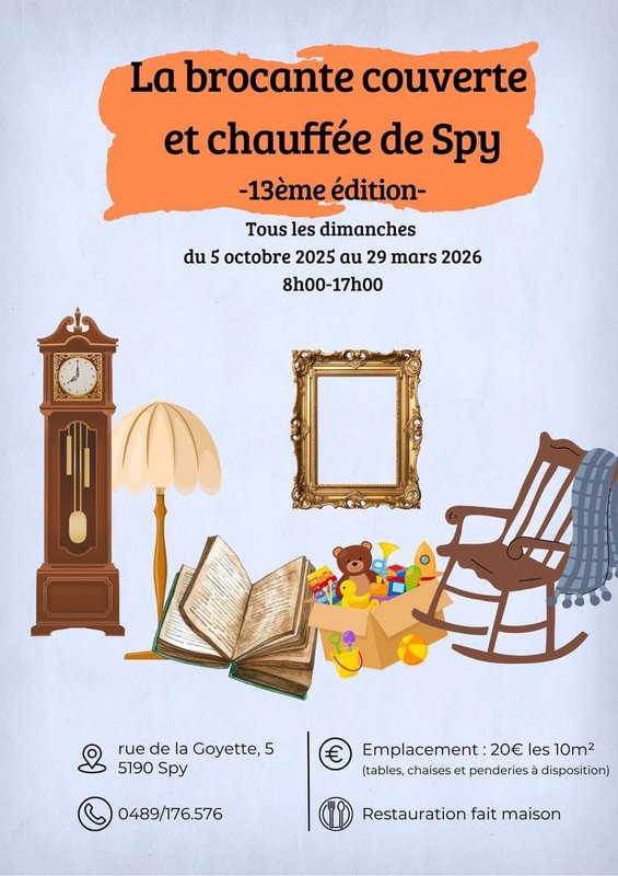  La brocante couverte chauffée