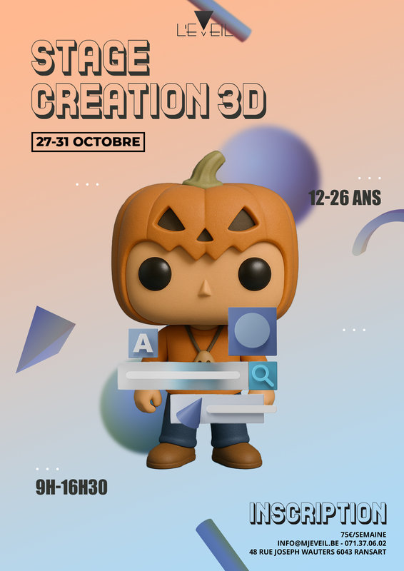 Stages,cours Stage Création 3D