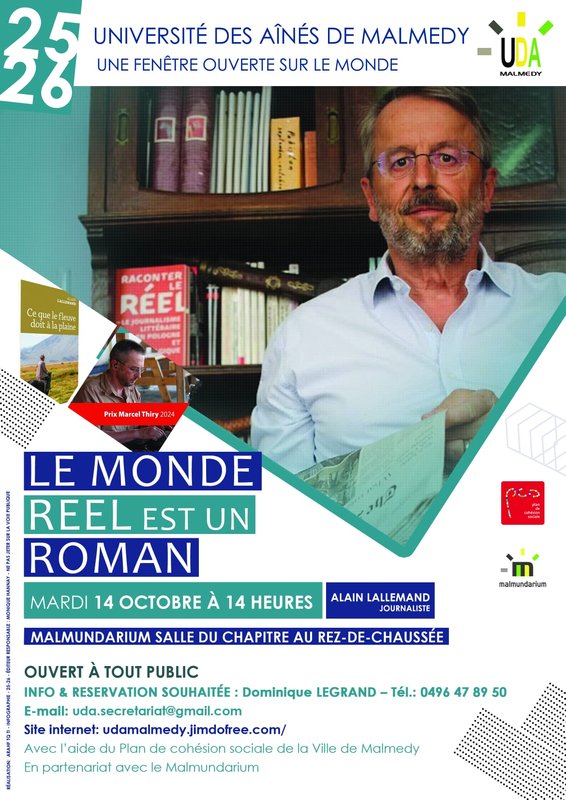 Conférences Le monde réel un roman