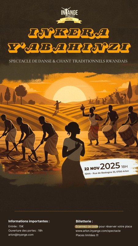 Spectacles Ballet Inyange Arlon présente Inkera y abahinzi