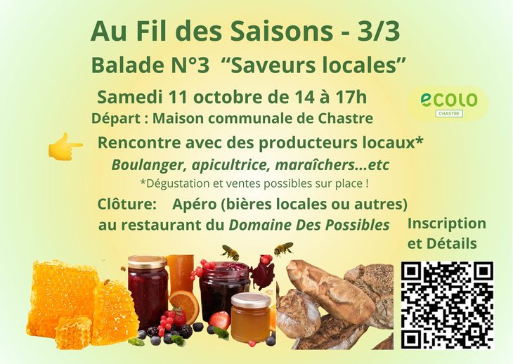 Loisirs Saveurs locales - Chastre fil saisons 3