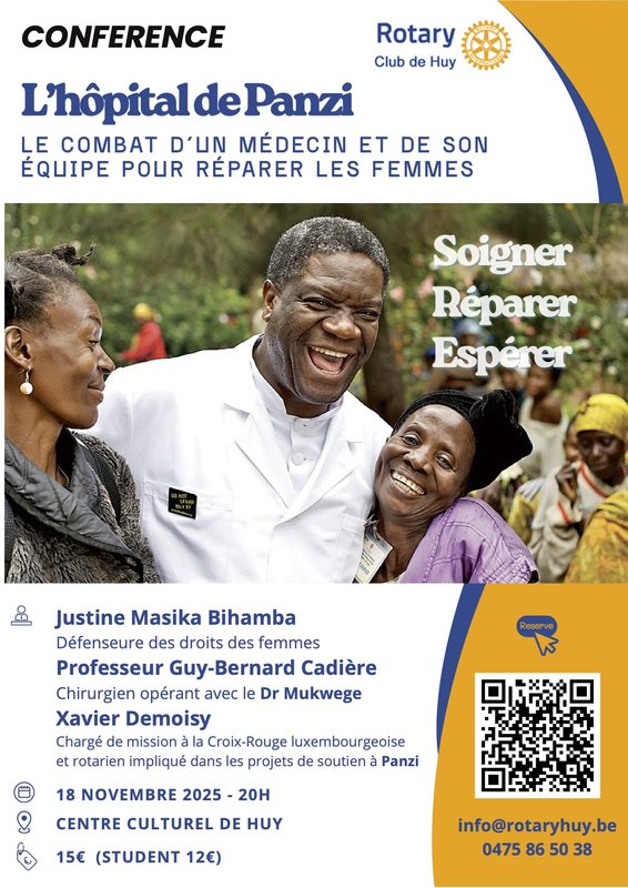 Conférences L Hôpital Panzi - Réparer femmes