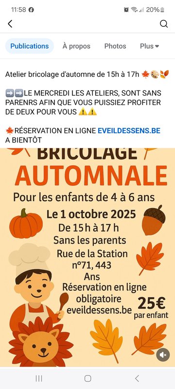 Stages,cours Atelier bricolage