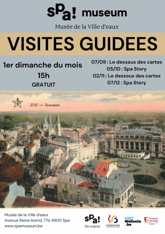 Loisirs Visite guidée gratuite l exposition  Spa. dessous cartes 