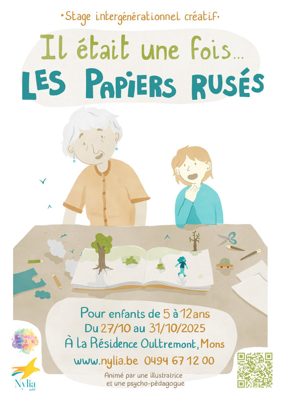 Stages,cours Il était fois... papiers rusés - Stage intergénérationnel créatif