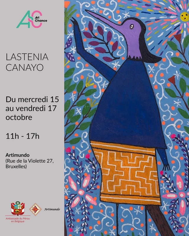 Expositions Présentation l’art Shipibo-Conibo Lastenia Canayo (Pérou)
