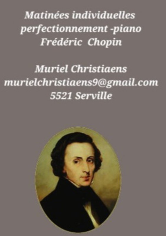 Stages,cours Travail piano  avec Chopin
