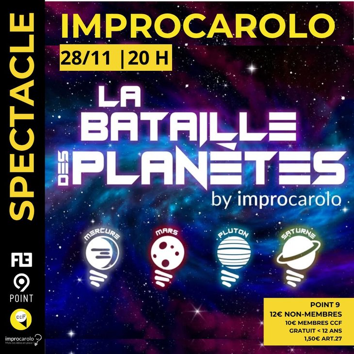 Spectacles Improcarolo | Bataille Planètes