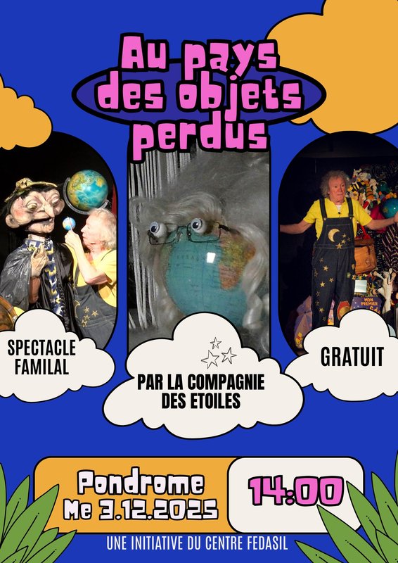 Spectacles Spectacle pays objets perdus  la Compagnie Etoiles