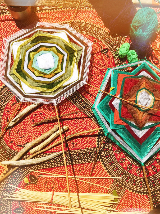 Stages,cours Ojos Dios - Création d un objet rituel tissé
