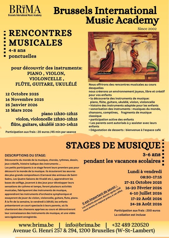 Stages,cours Rencontres Musicales