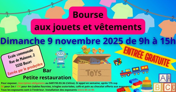 Loisirs Bourse vêtements jouets