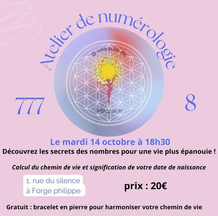 Stages,cours Atelier numerologie