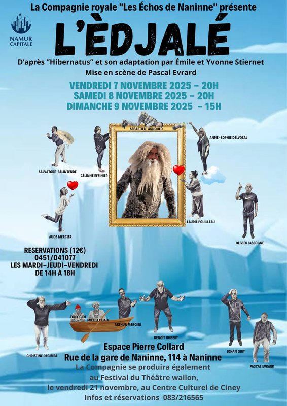 Spectacles Pièce 3 actes en wallon