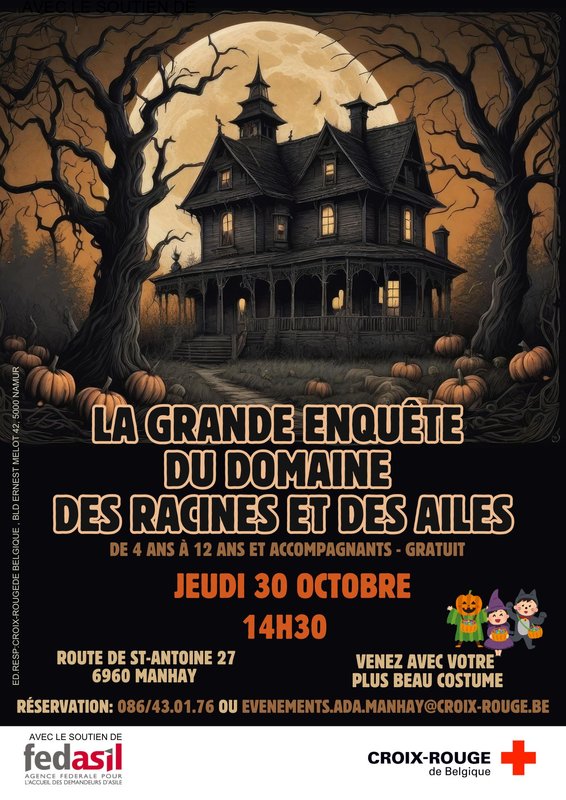 Loisirs Halloween - Grande Enquête domaine Racines des Ailes