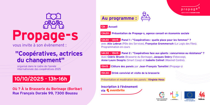 Conférences Conférence-débat: Coopératives Actrives changement