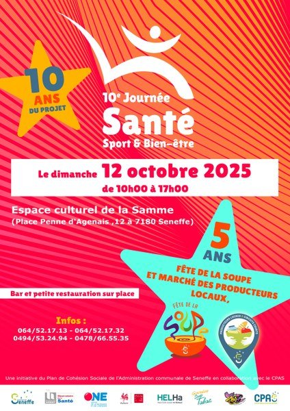Loisirs 10è Journée Santé Sport Bien-être, fête la Soupe Marché producteurs