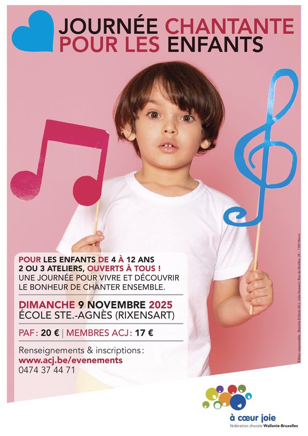Stages,cours Journée chantante pour enfants