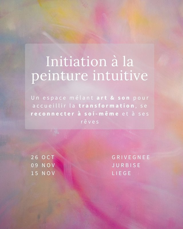 Stages,cours Initiation la peinture intuitive