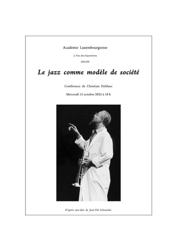 Conférences Le jazz comme modèle société