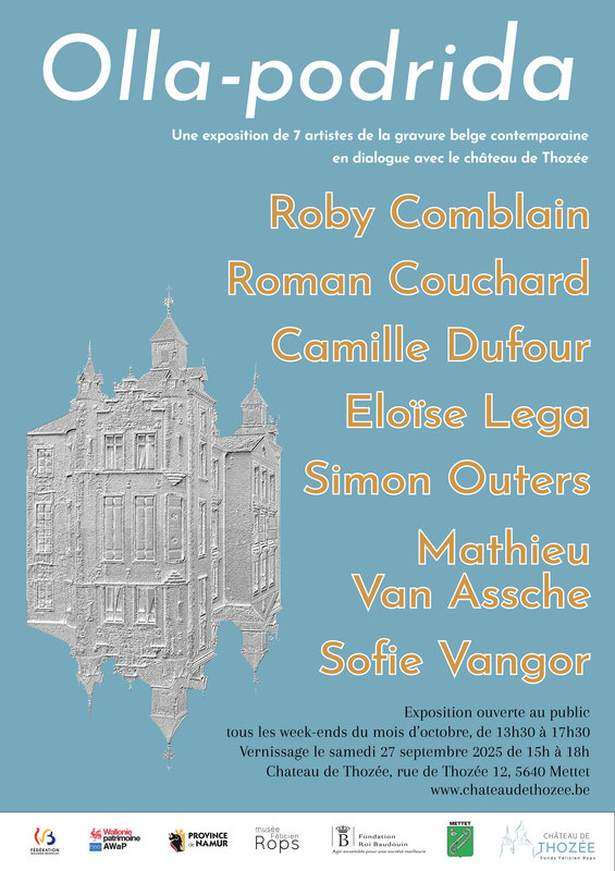 Expositions Olla-podrida.7 artistes la gravure belge dialoguent avec château Thozée