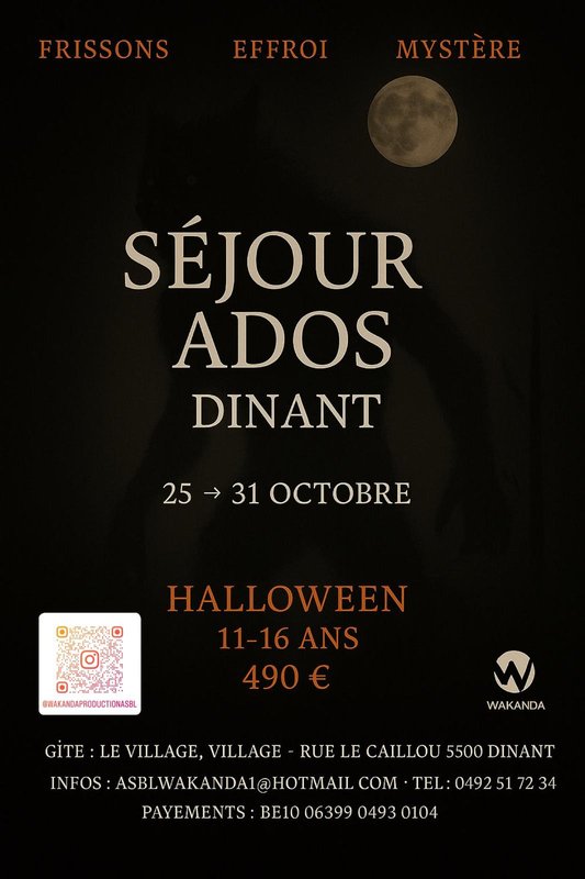 Excursions, séjours Sejour halloween